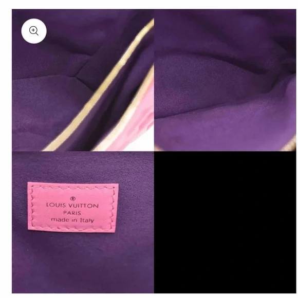 LOUIS VUITTON Lambskin Embossed Monogram Vuittamins Coussin PM Rose Violet - Picture 5 of 15